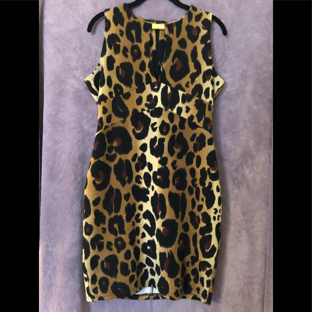 Leopard Print Body-con dress